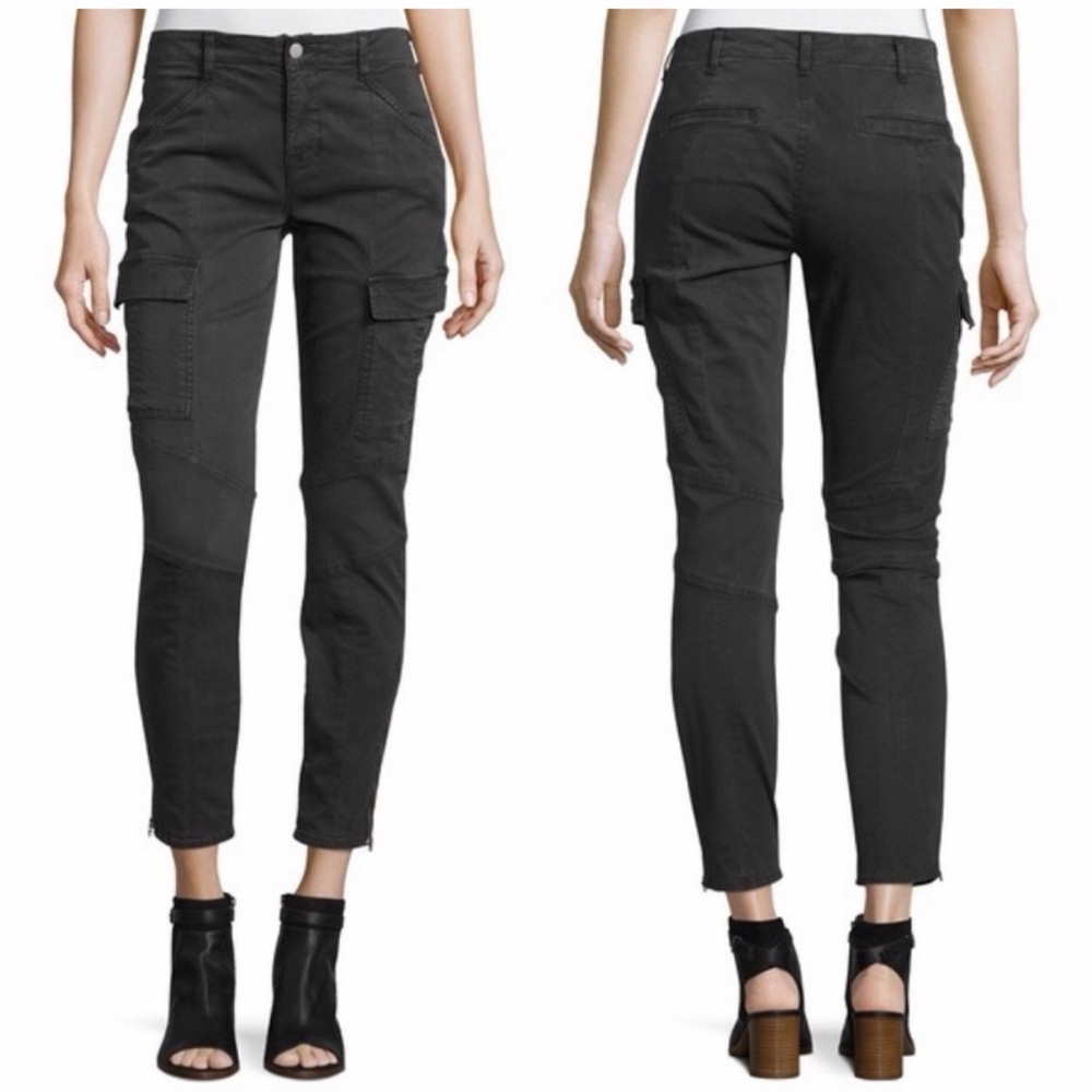 JBrand Houlihan Mid Rise Skinny Crop Cargo Jeans 27